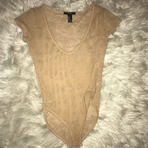 Nude mesh bodysuit